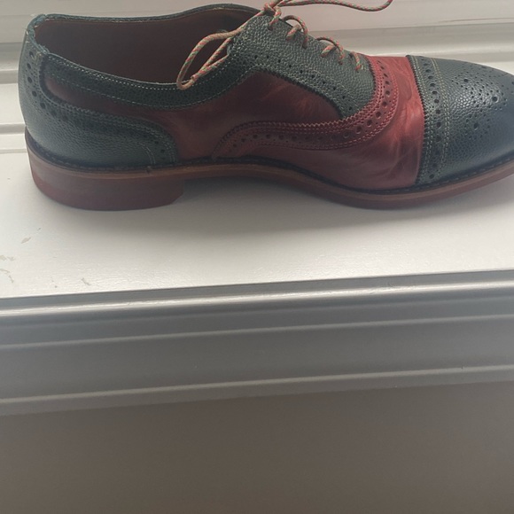 Allen Edmonds Men’s Holiday Shoes, Red & Green - Like new! 10 EEE - Picture 5 of 9